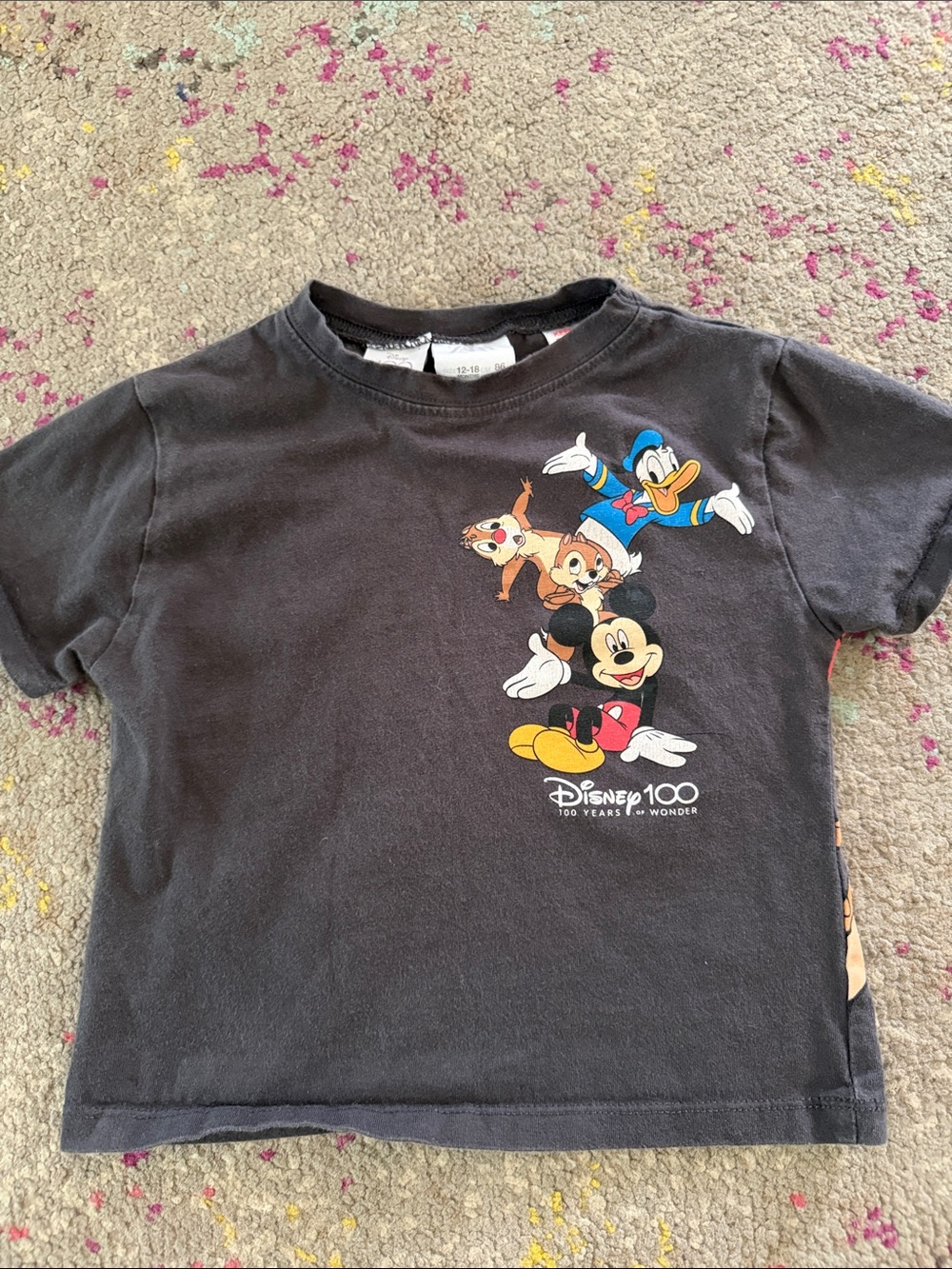 Disney 100 years tee 12-18 months Mickey Mouse Toy Story Lion King